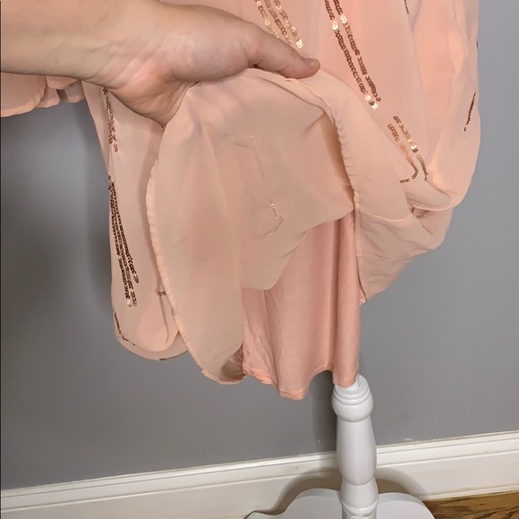 Pink Sequined One Shoulder Plus Cocktail Dress 14W - Picture 5 of 12